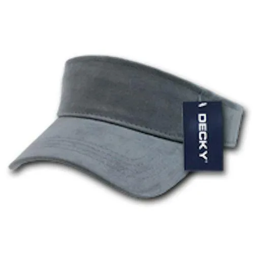 1 Dozen Blank Decky Golf Sports Sun Summer Visors Cotton Wholesale Lots!