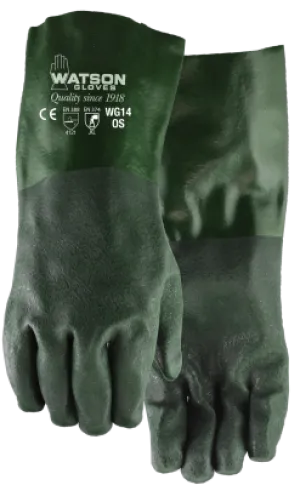 14" Dura Dip Gloves, Green