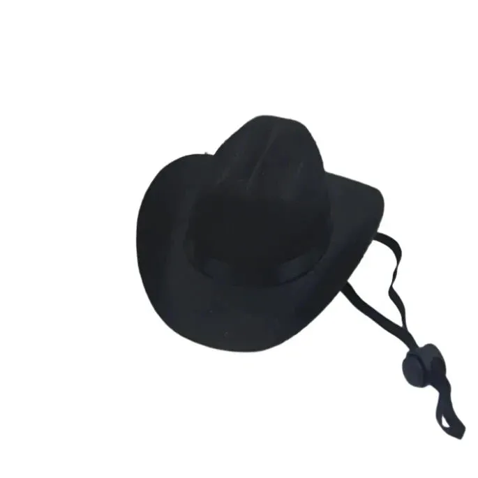 Adjustable Cowboy Hat - Fashionable Caps for Pet Puppies