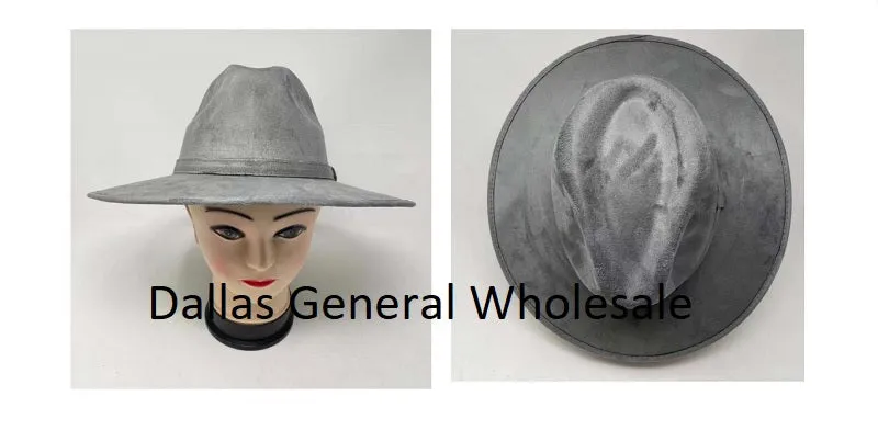 Adults Suede Fedora Hats Wholesale