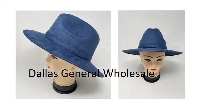 Adults Suede Fedora Hats Wholesale