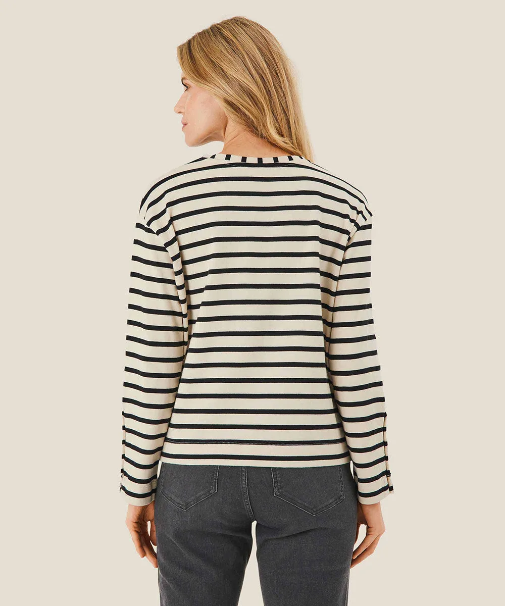 Balla Striped Long Sleeve Top