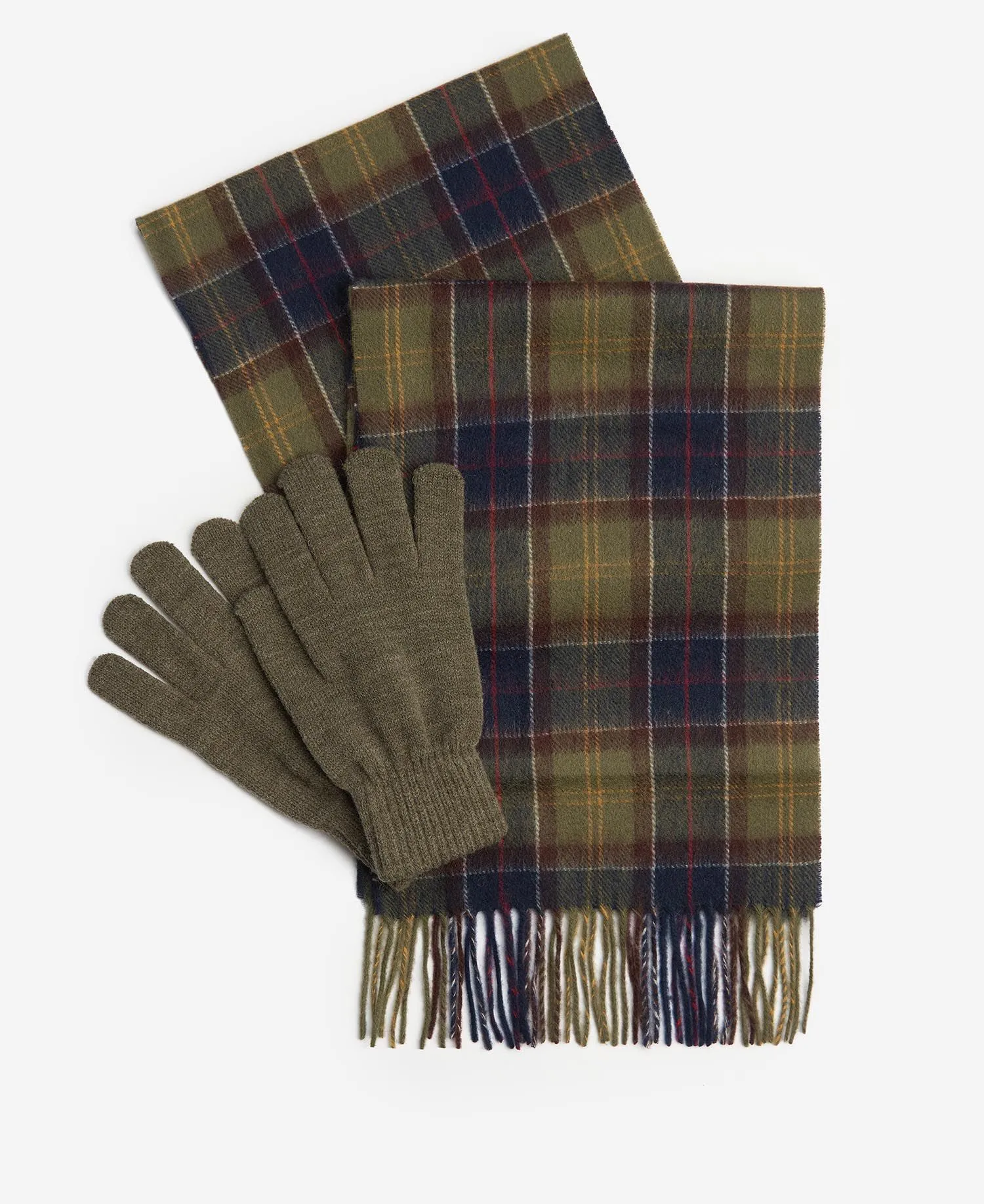 Barbour Tartan Scarf & Glove Gift Set