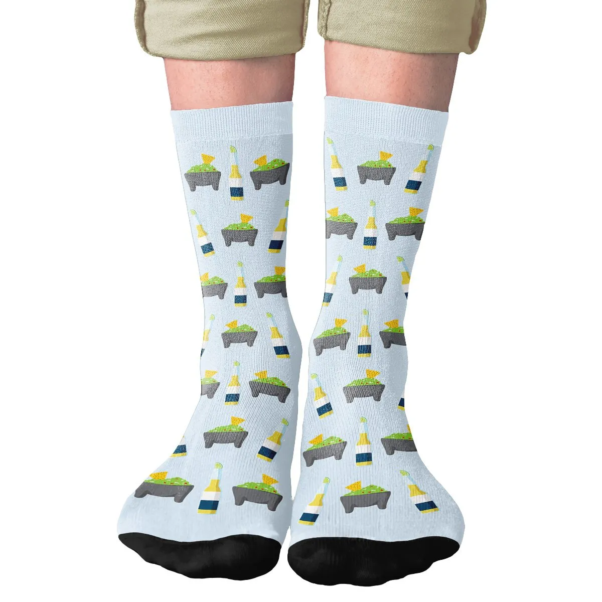 Beers & Guac Adult Crew Socks