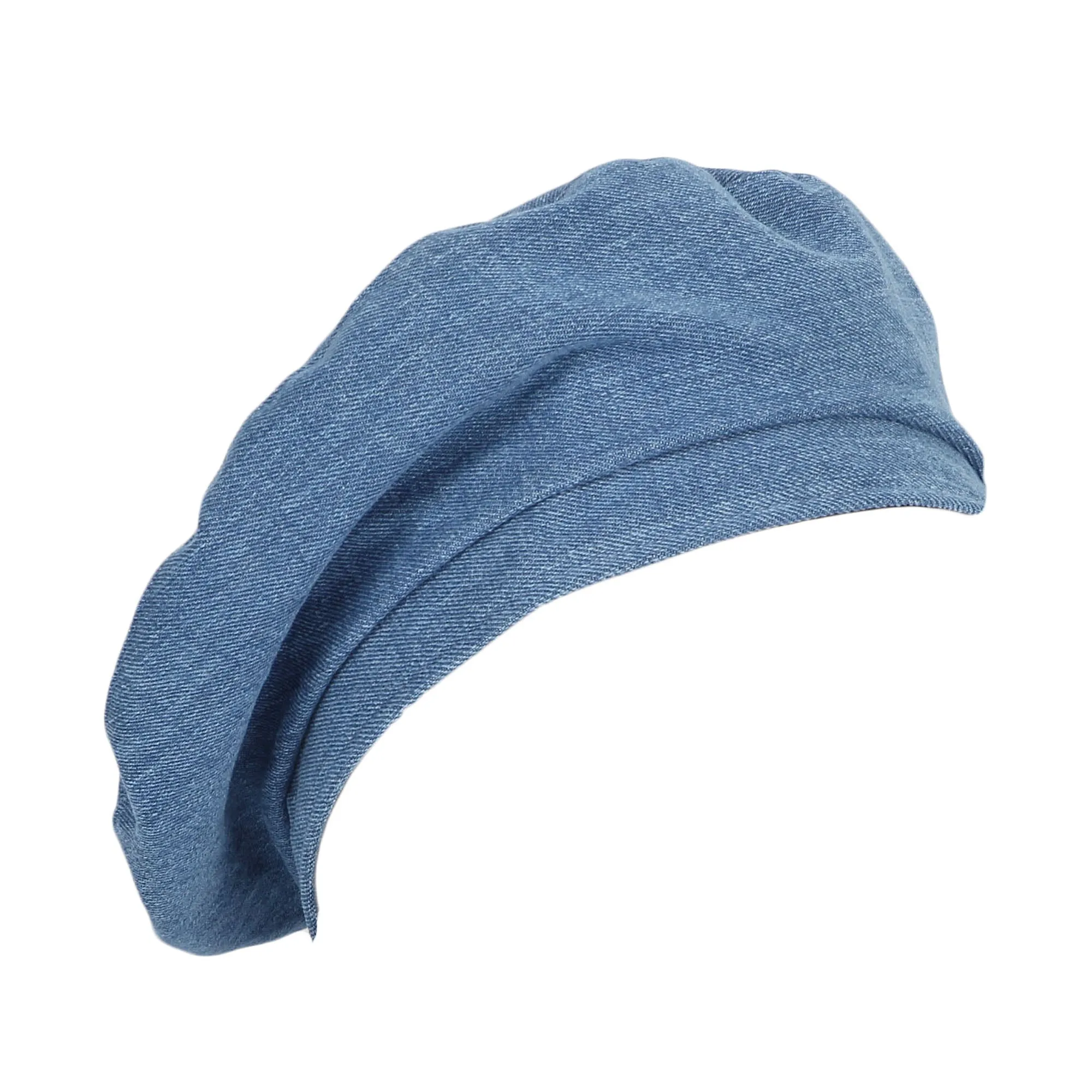 Beret Hat Denim Cotton British Style Strap Adjustable JDF1177