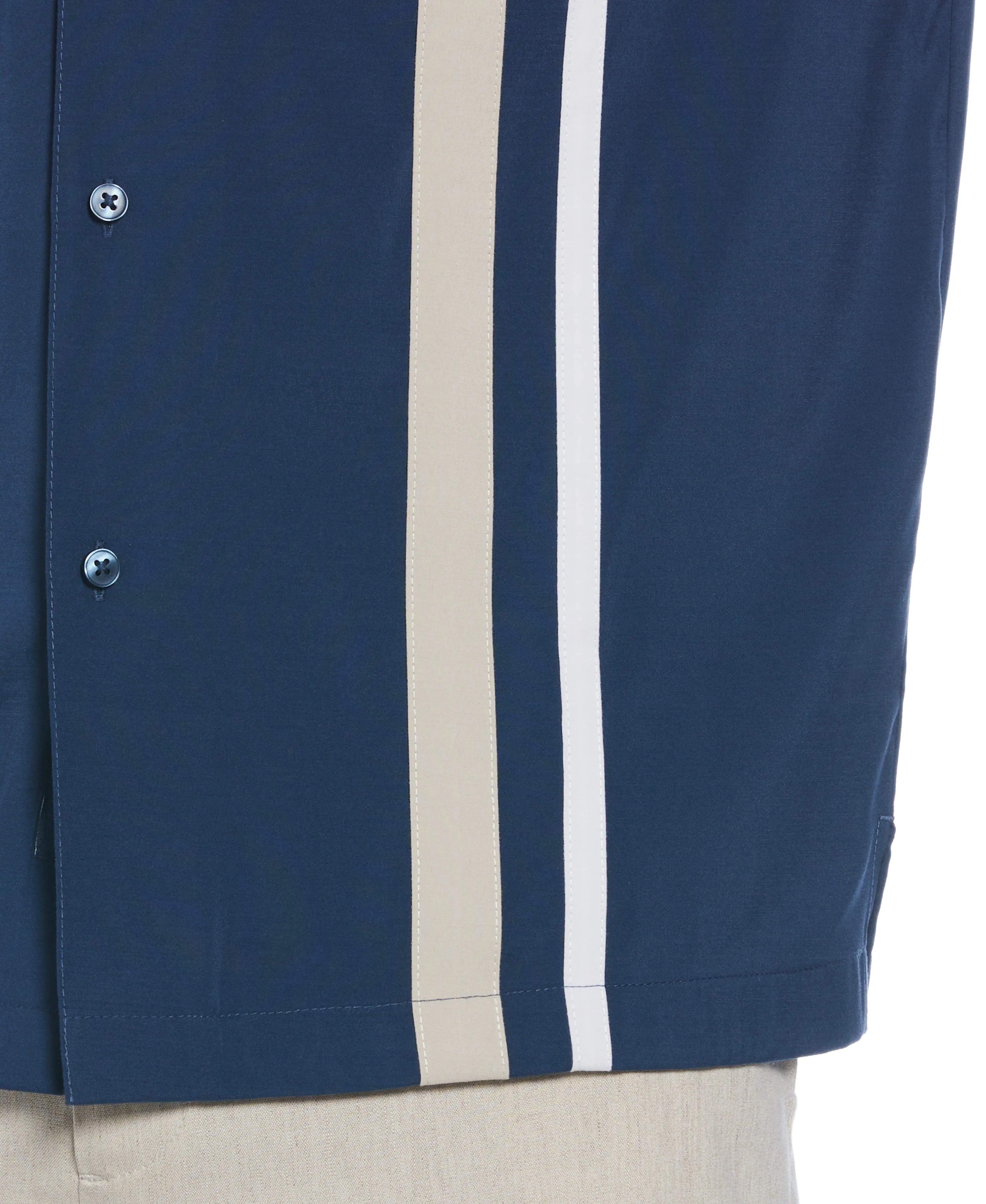 Big & Tall Camp Collar Retro Panel Shirt