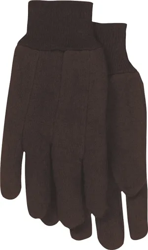 Boss 4020-6 Protective Gloves, L, Straight Thumb, Clute-Cut, Knit Wrist Cuff, Polyester, Brown :PK  6: QUANTITY: 1