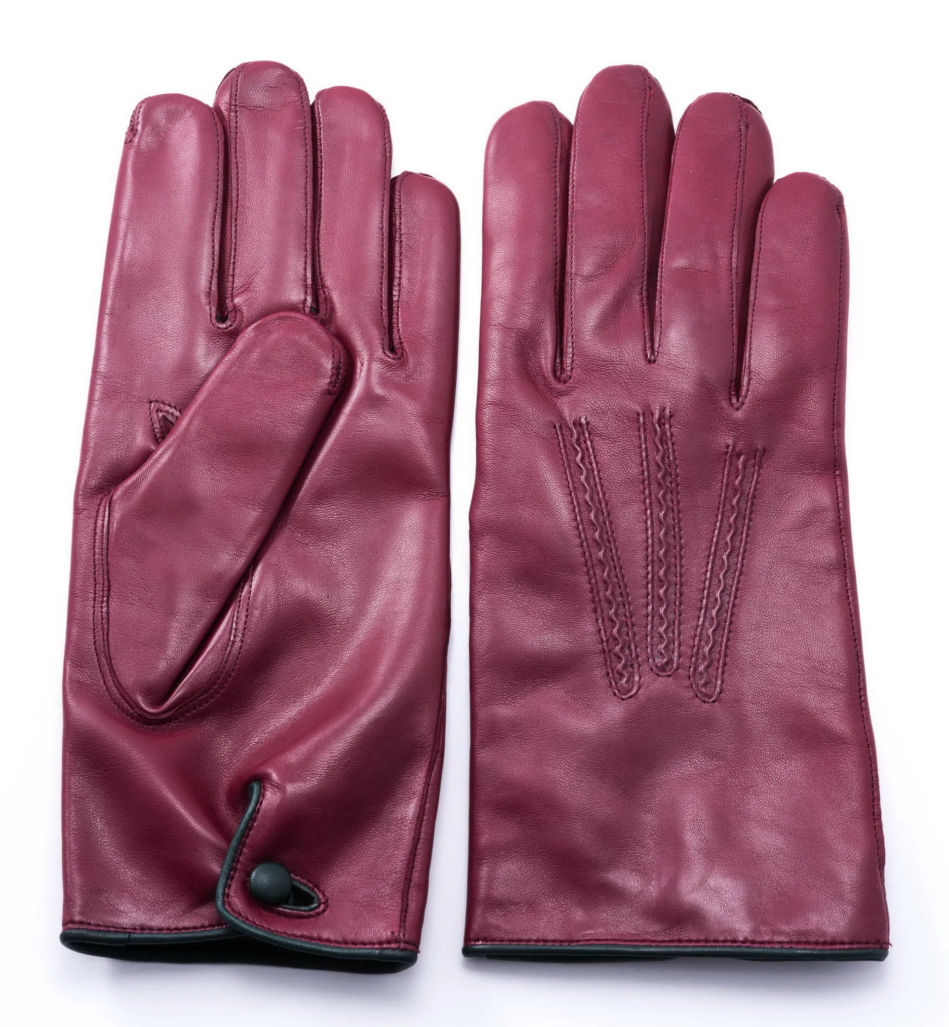 Burgundy Lamb Nappa Leather Dress Gloves