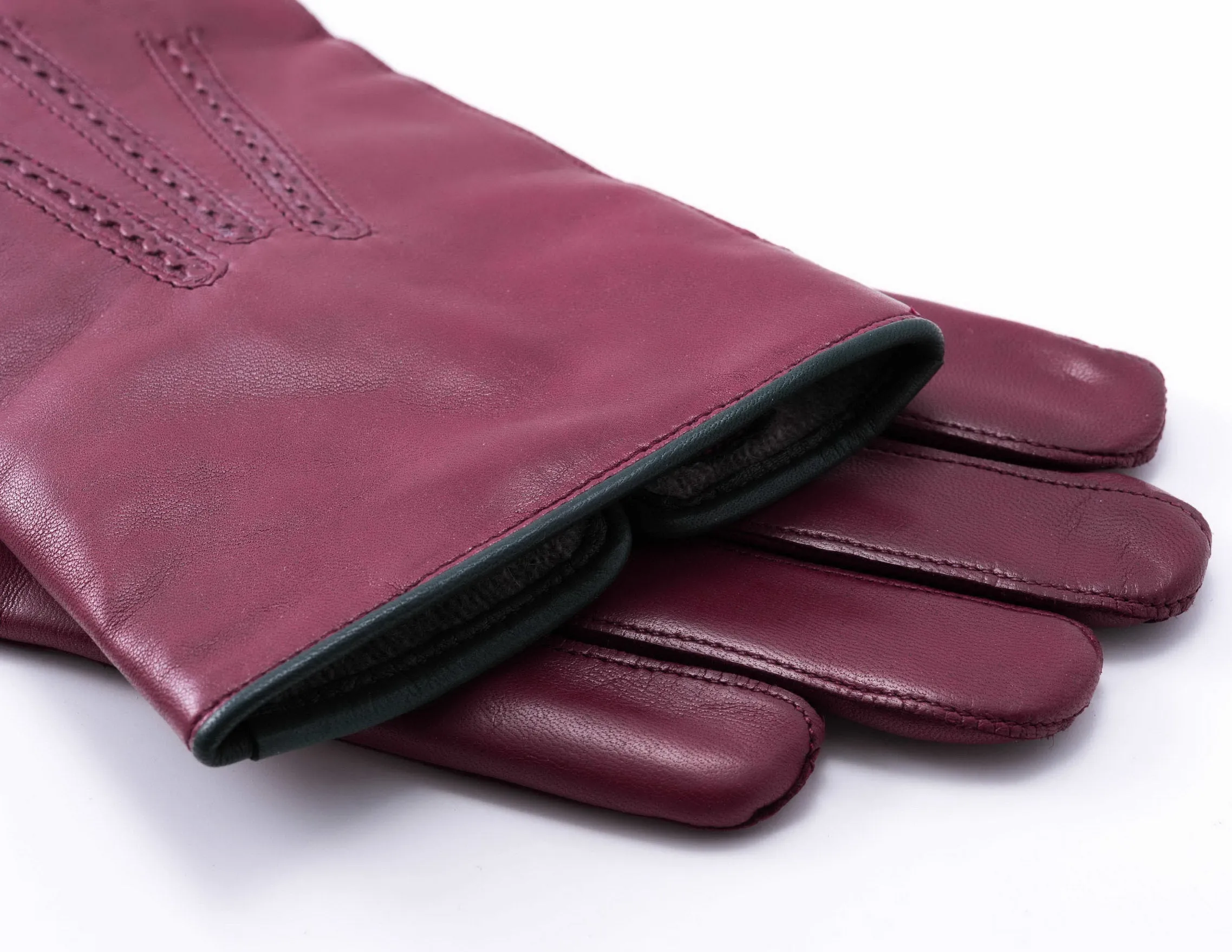 Burgundy Lamb Nappa Leather Dress Gloves