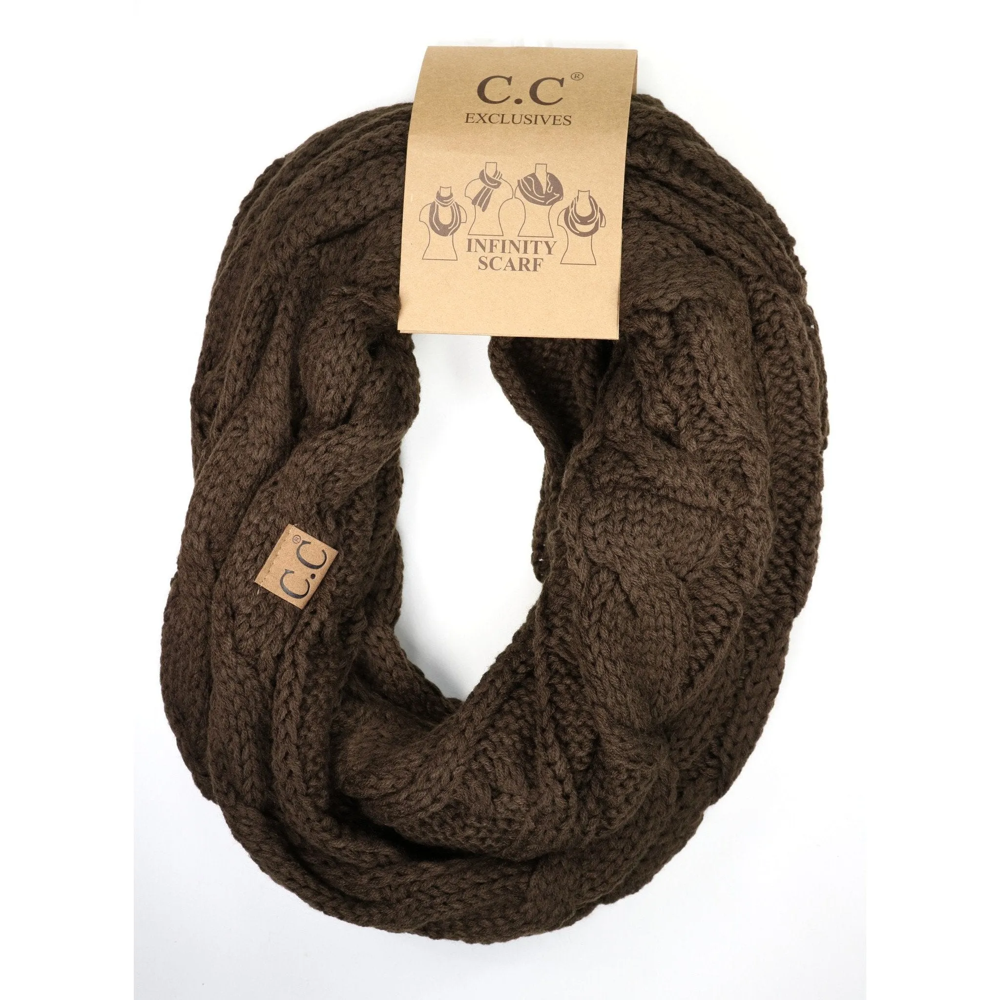 {C.C Cable Knit} Infinity Scarf