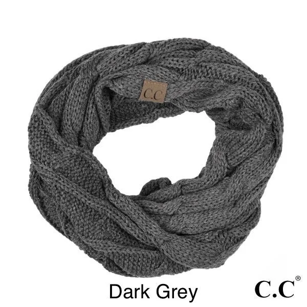 {C.C Cable Knit} Infinity Scarf