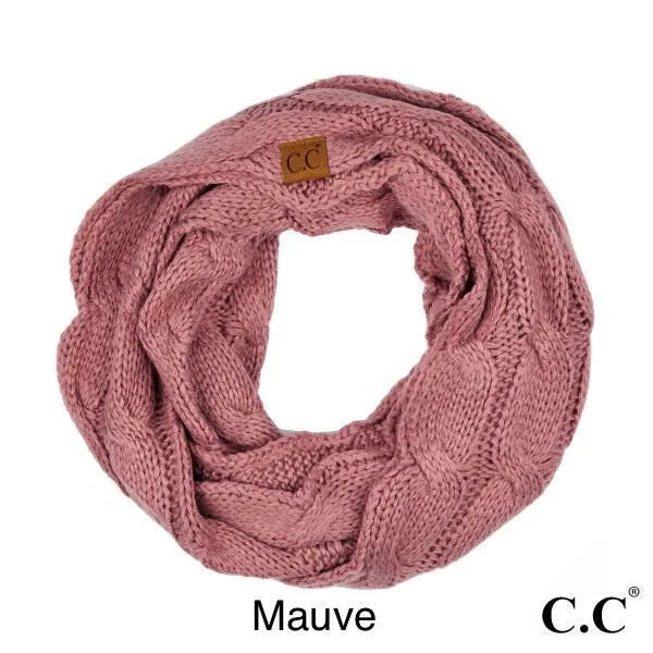 {C.C Cable Knit} Infinity Scarf