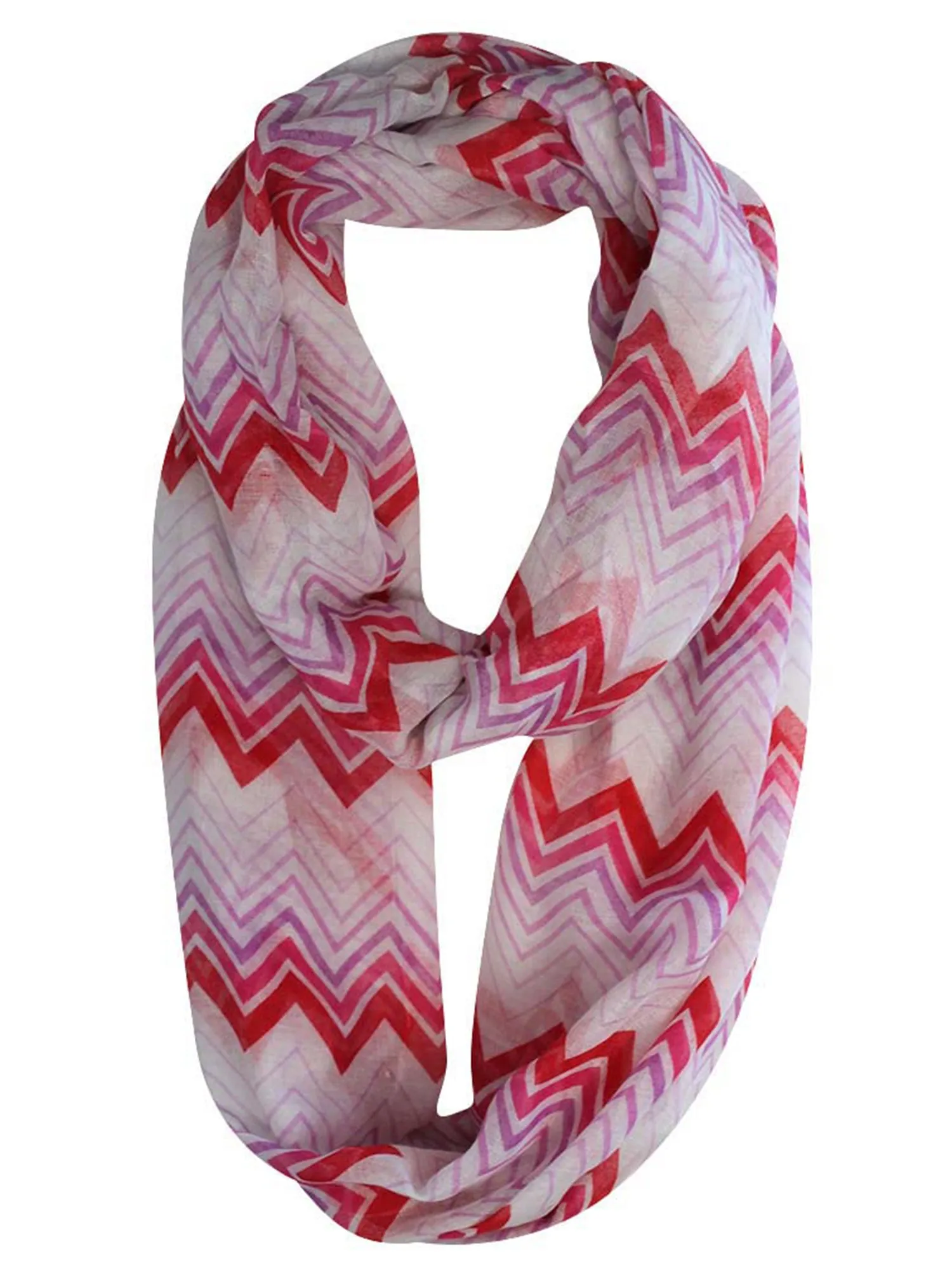 Chevron Pattern Infinity Scarf