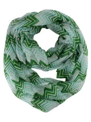 Chevron Pattern Infinity Scarf