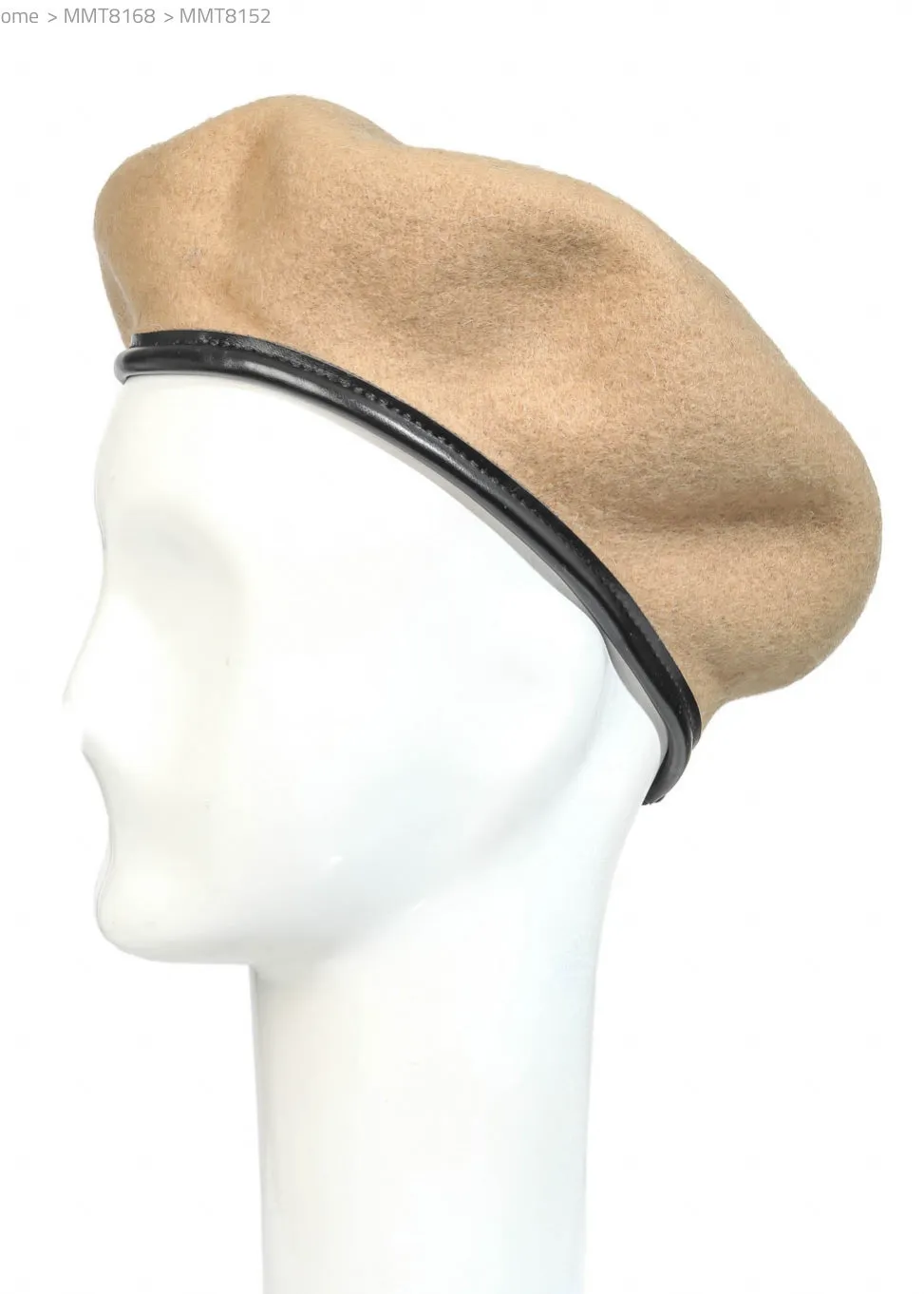 Chic Wool Beret Hats, Tan or Camel