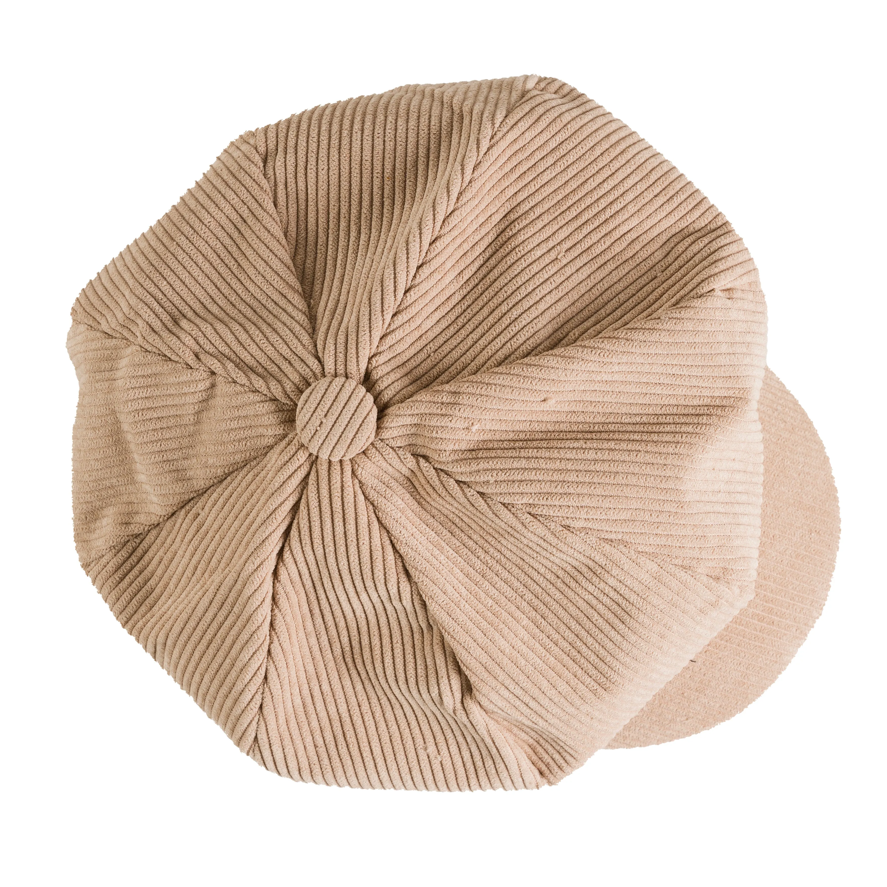 Chokore Corduroy Beret Cap (Camel)