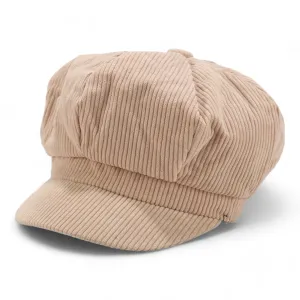 Chokore Corduroy Beret Cap (Camel)