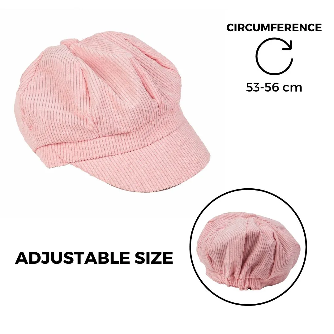 Chokore Corduroy Beret Cap (Pink)