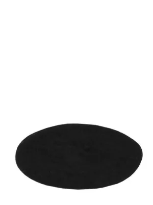 Classic Wool Beret in Black