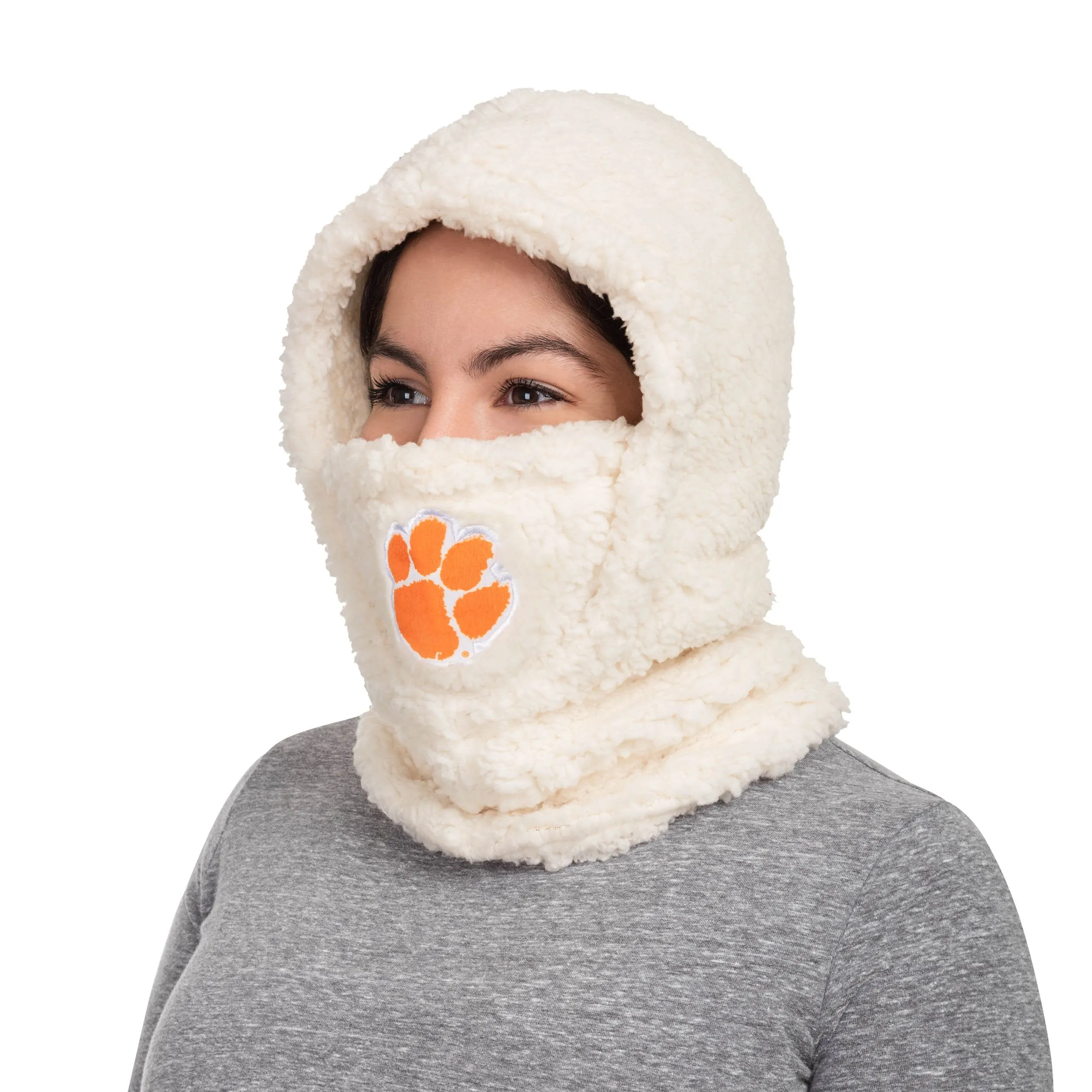 Clemson Tigers NCAA Sherpa Hooded Gaiter