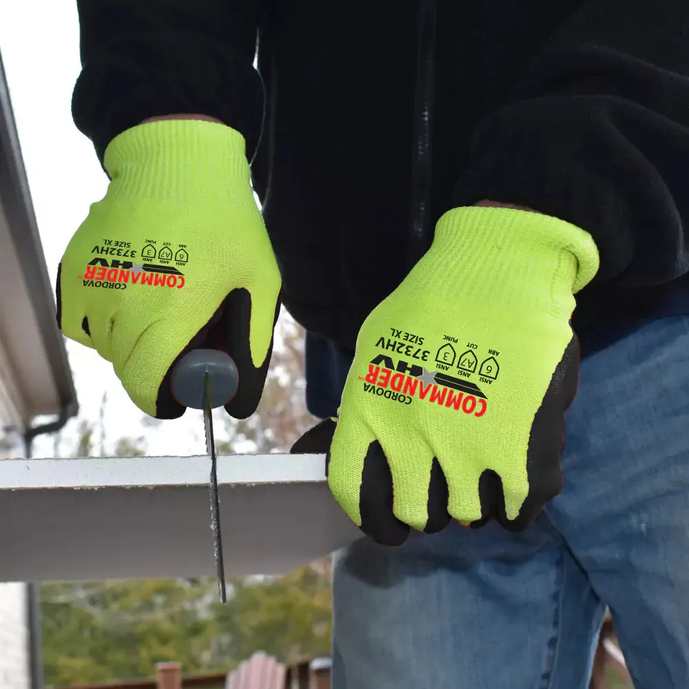 Cordova Safety Commander Foam Cut Resistant Gloves - 13-Gauge ANSI Cut Level A7