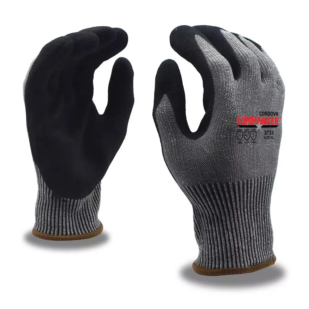 Cordova Safety Commander Foam Cut Resistant Gloves - 13-Gauge ANSI Cut Level A7