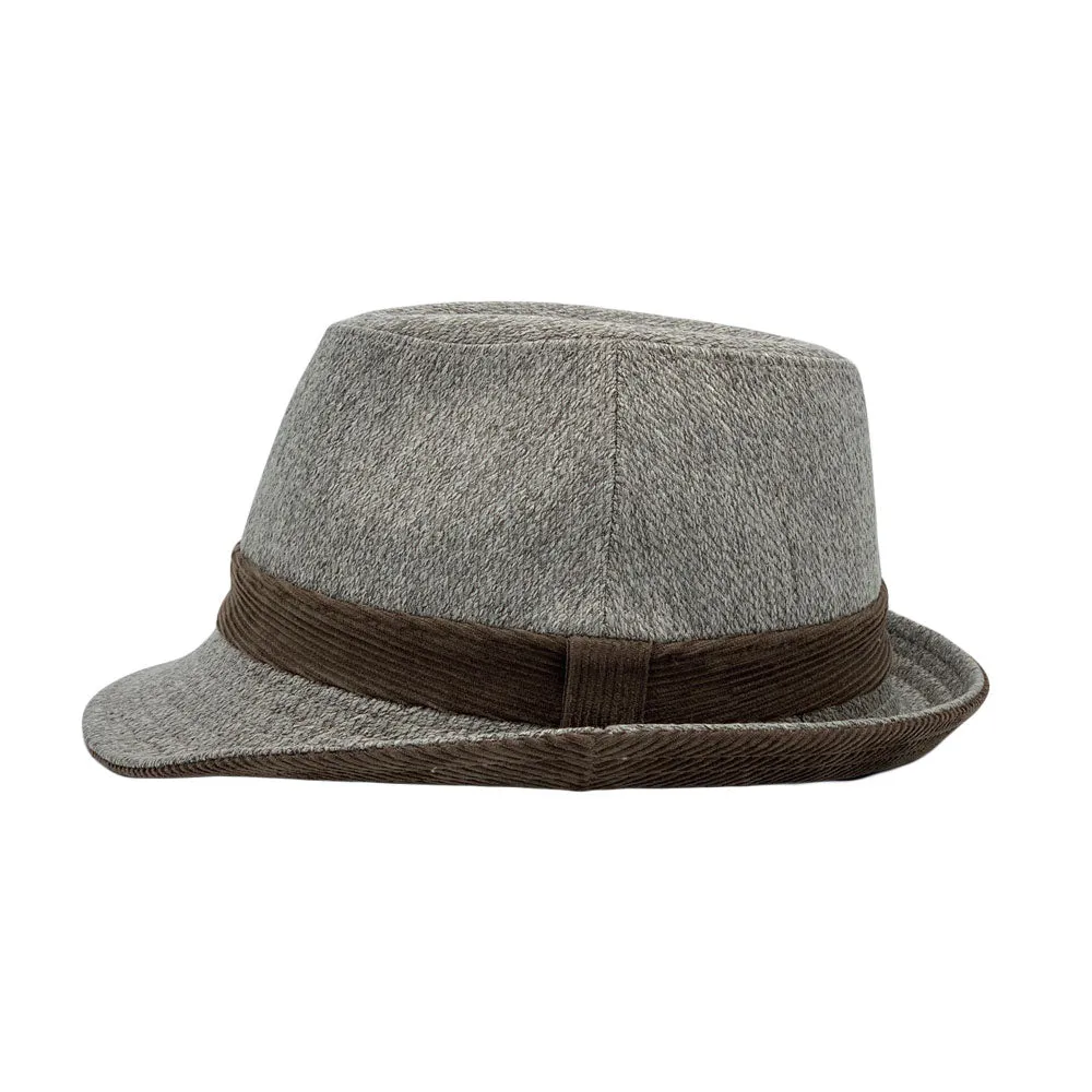 Cotton Twill Fedora Hat Classic Trilby Short Brim Panama Manhattan for Men Women LD61568