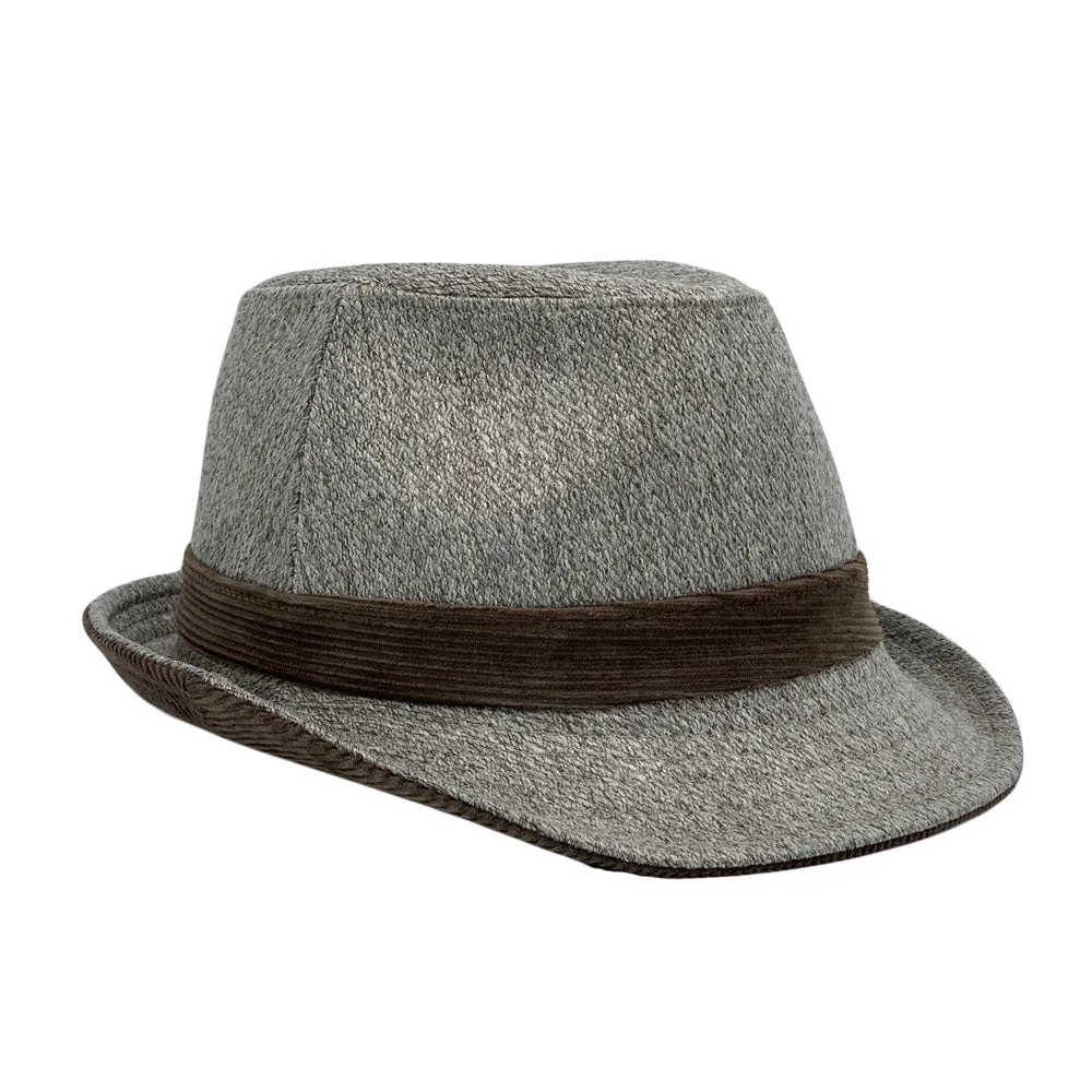 Cotton Twill Fedora Hat Classic Trilby Short Brim Panama Manhattan for Men Women LD61568