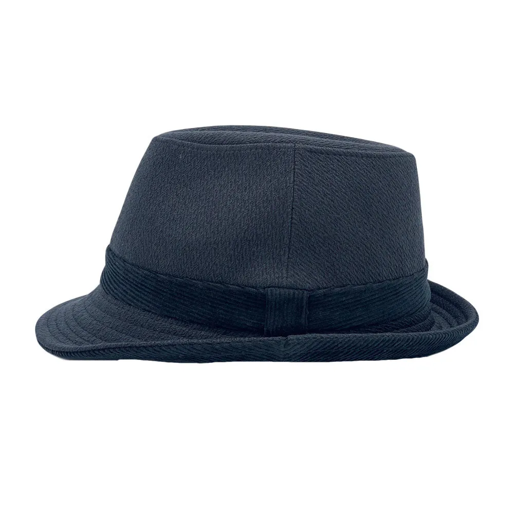 Cotton Twill Fedora Hat Classic Trilby Short Brim Panama Manhattan for Men Women LD61568