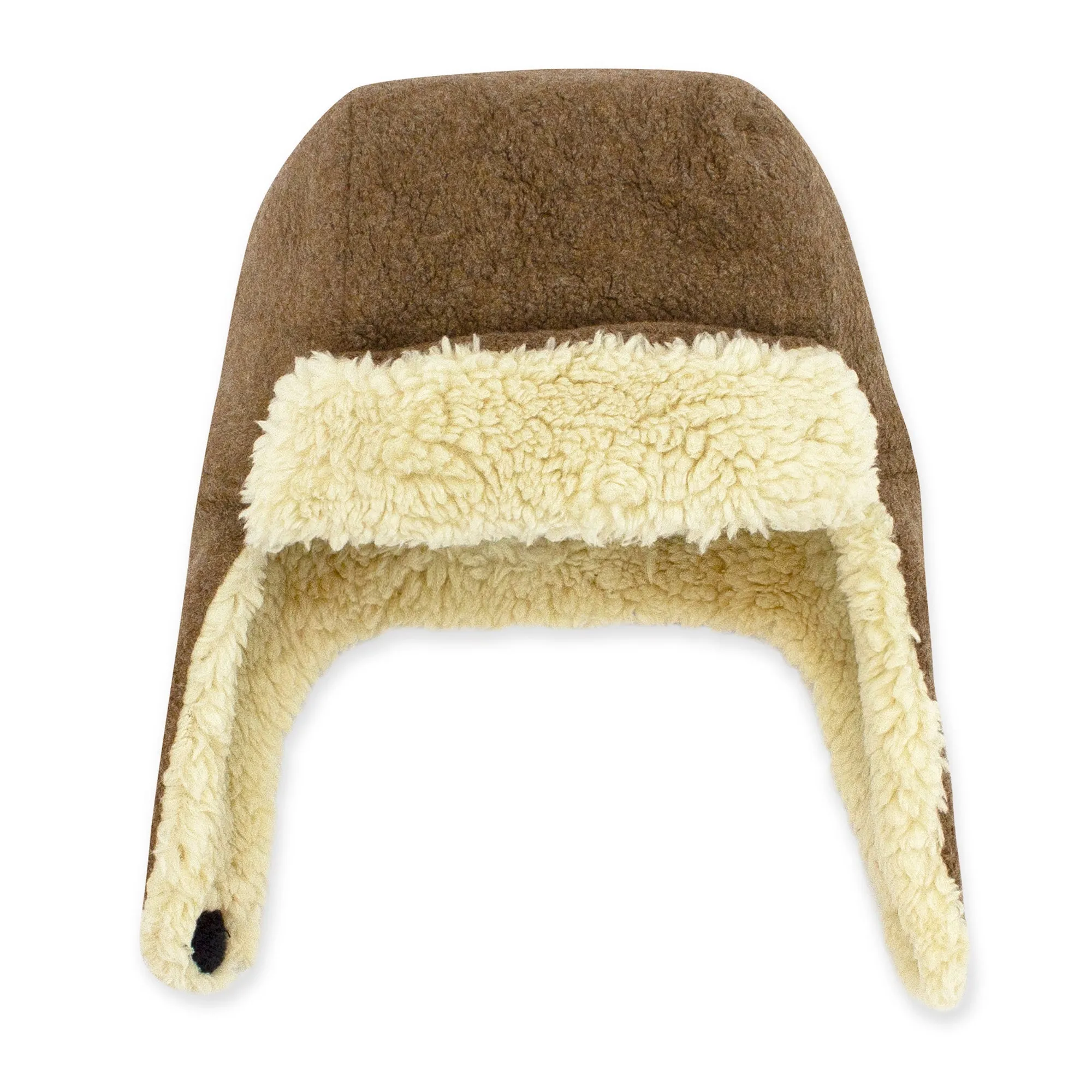 Cozie Furry Bootie & Trapper Hat Set - Heather Mocha