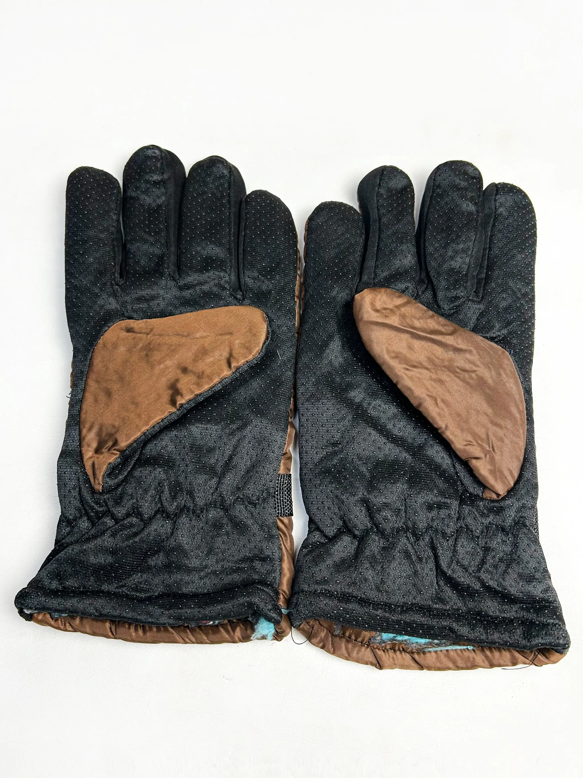 Dark Brown Winter Gloves For Women / Girls Winter Gloves / Full Finger Gloves WG09