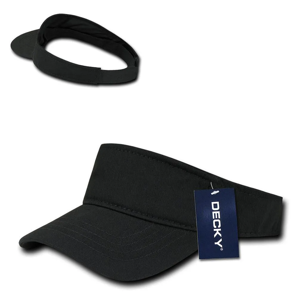 Decky 3001 - Cotton Visor, Blank Sports Visor