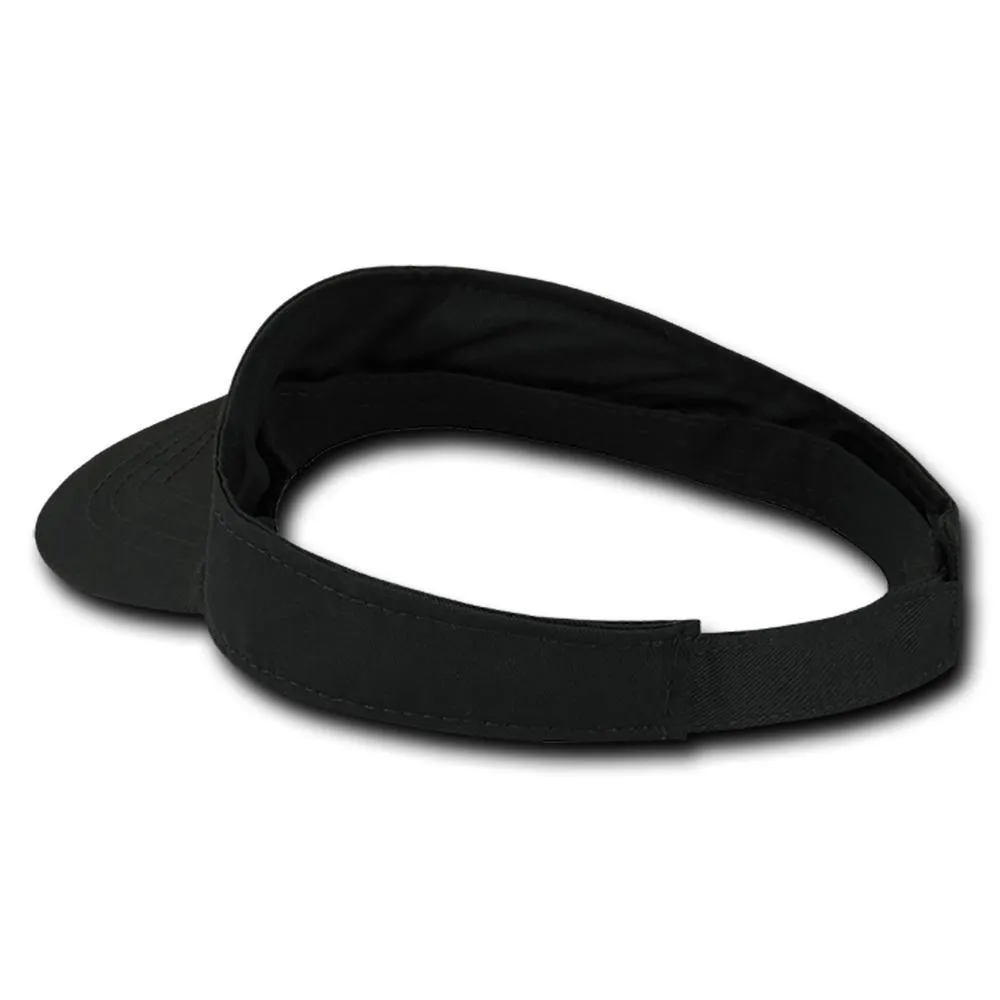 Decky 3001 - Cotton Visor, Blank Sports Visor