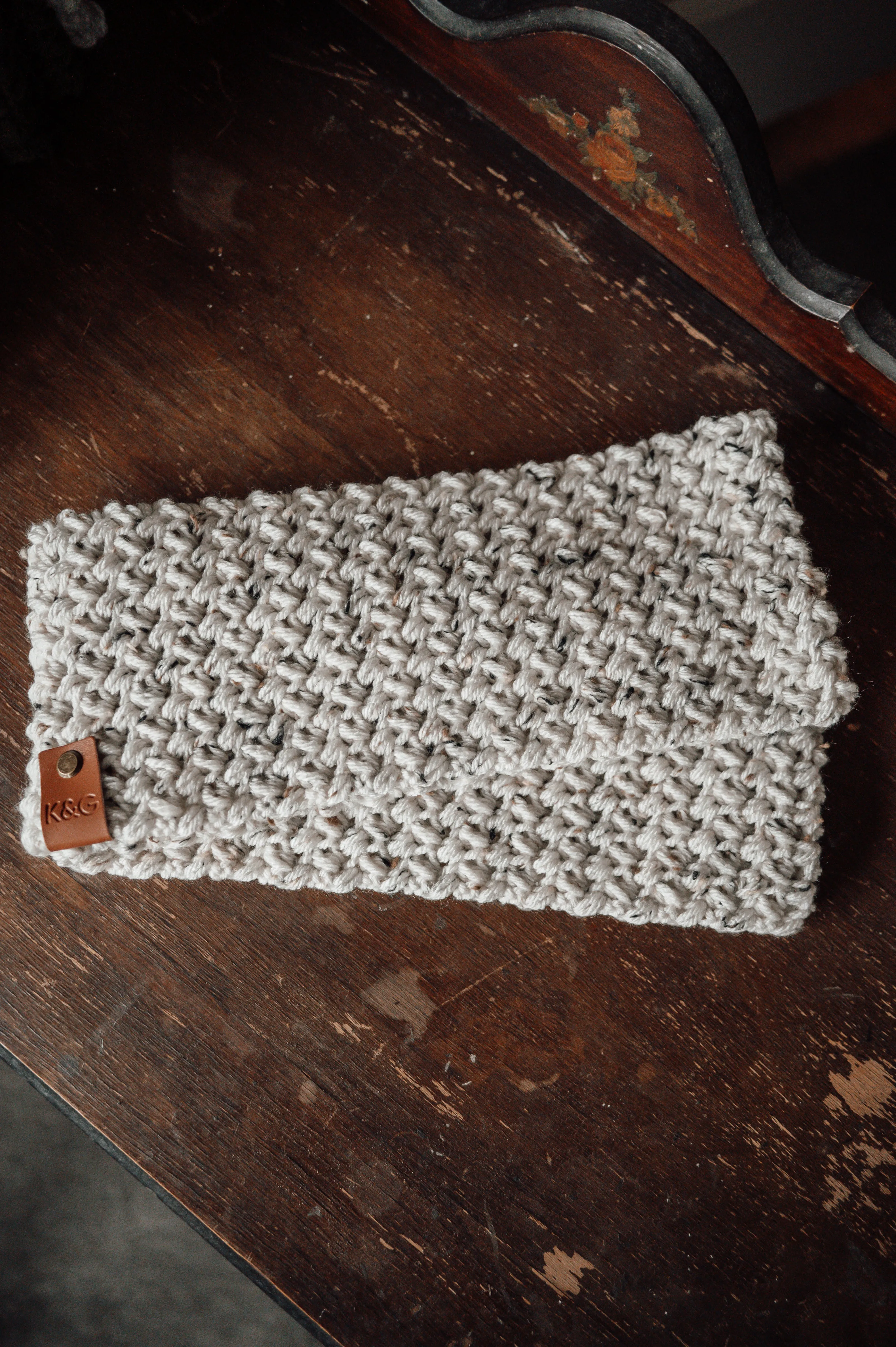 Dream Weaver Infinity Cowl - Ivory Tweed