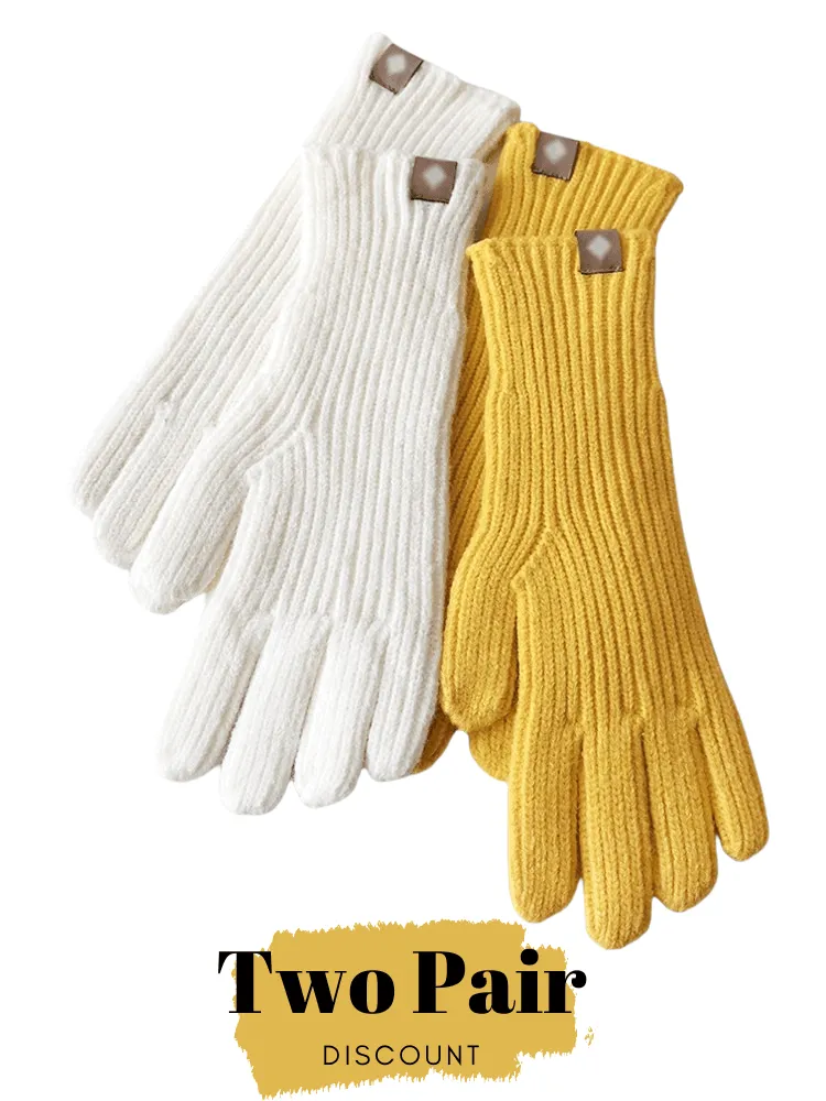 Elegant Warm Women's Touchscreen Gloves - In 10 Chic Colors!