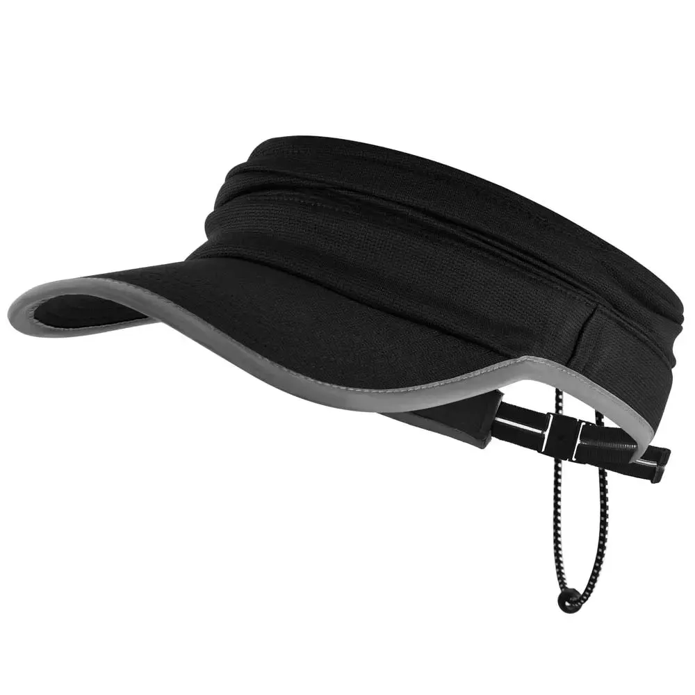 EXSKi Sports Sun Visor in Running Jogging Golf Hat for Men Women Adjustable Cap with Elastic String