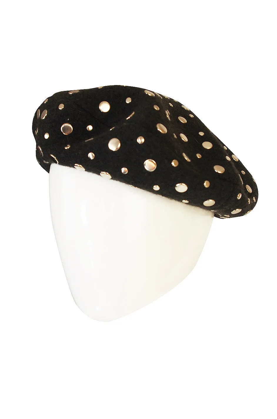 Fall 2000 Silver Studded Sonia Rykiel Book Piece Beret