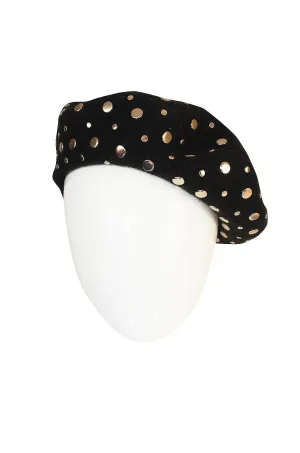 Fall 2000 Silver Studded Sonia Rykiel Book Piece Beret