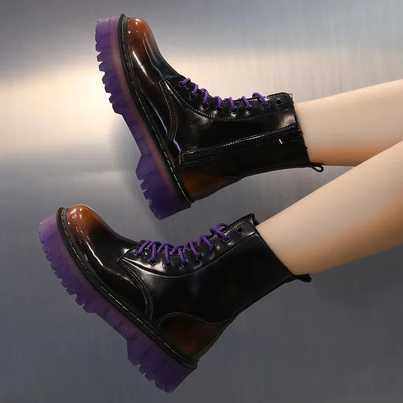 Funki Buys | Boots | Men's Women's 8-Hole Real Leather Boots