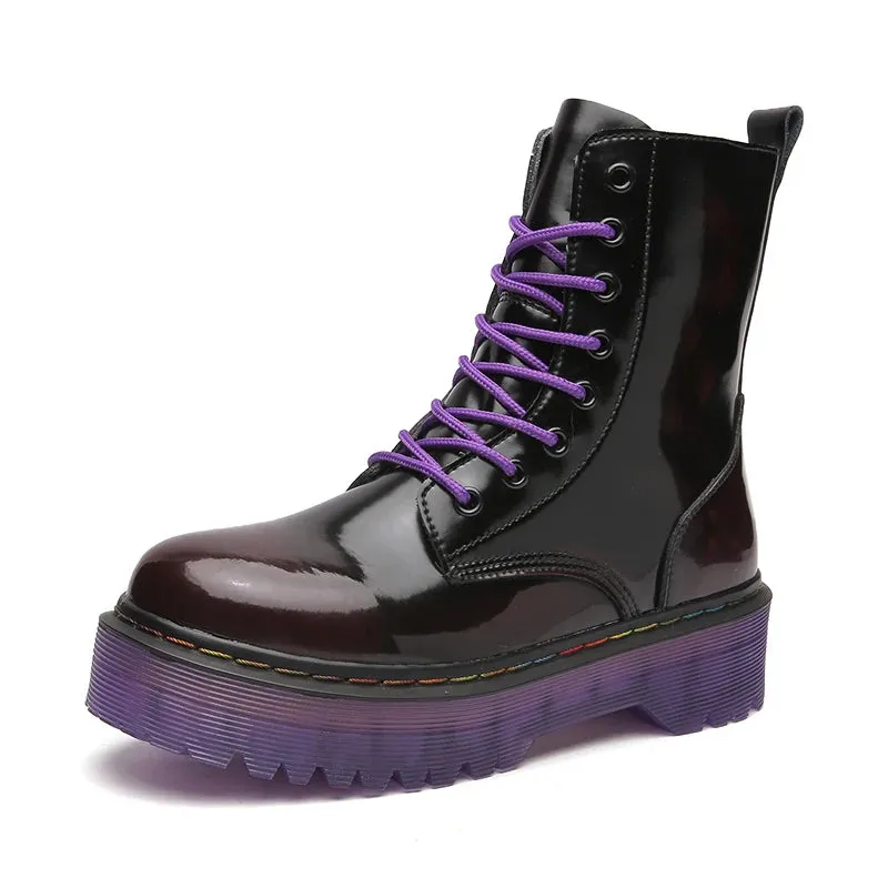 Funki Buys | Boots | Men's Women's 8-Hole Real Leather Boots