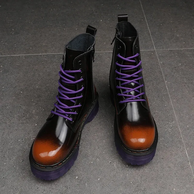 Funki Buys | Boots | Men's Women's 8-Hole Real Leather Boots