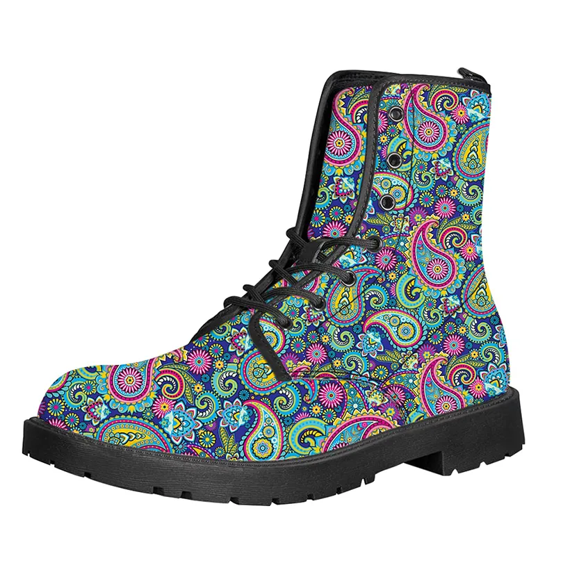 Funki Buys | Boots | Women's Mandala Paisley High Top Boots