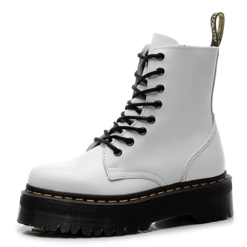 Funki Buys | Boots | Women's Men's Leather High-Top Zip Boots