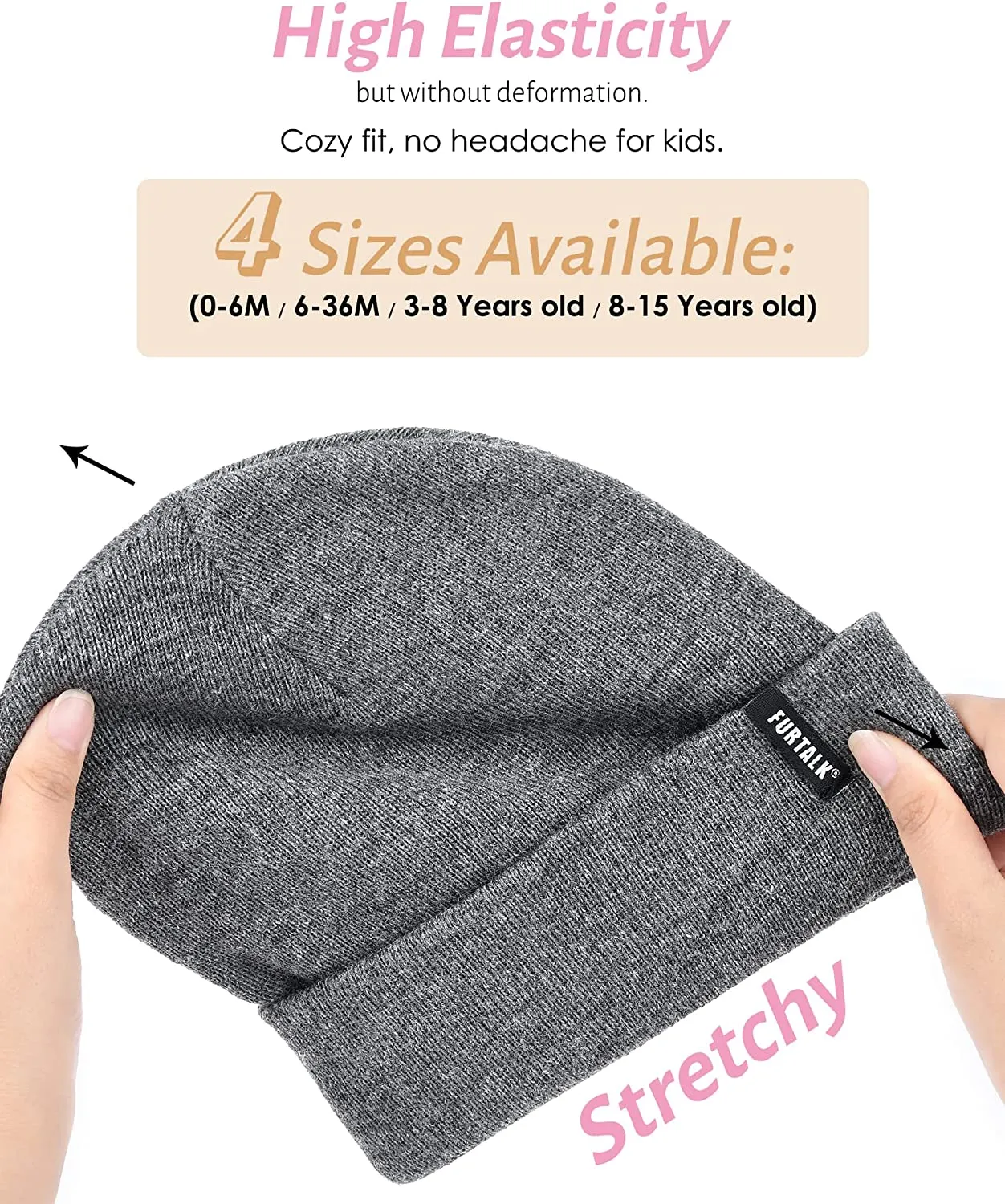 FURTALK Toddler Beanie for Boys Girls Baby Kids Beanies Knit Winter Hats FT-CZZ