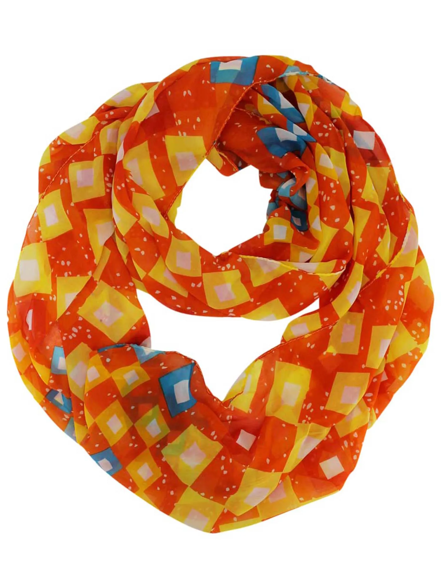 Geometric Pattern Infinity Scarf