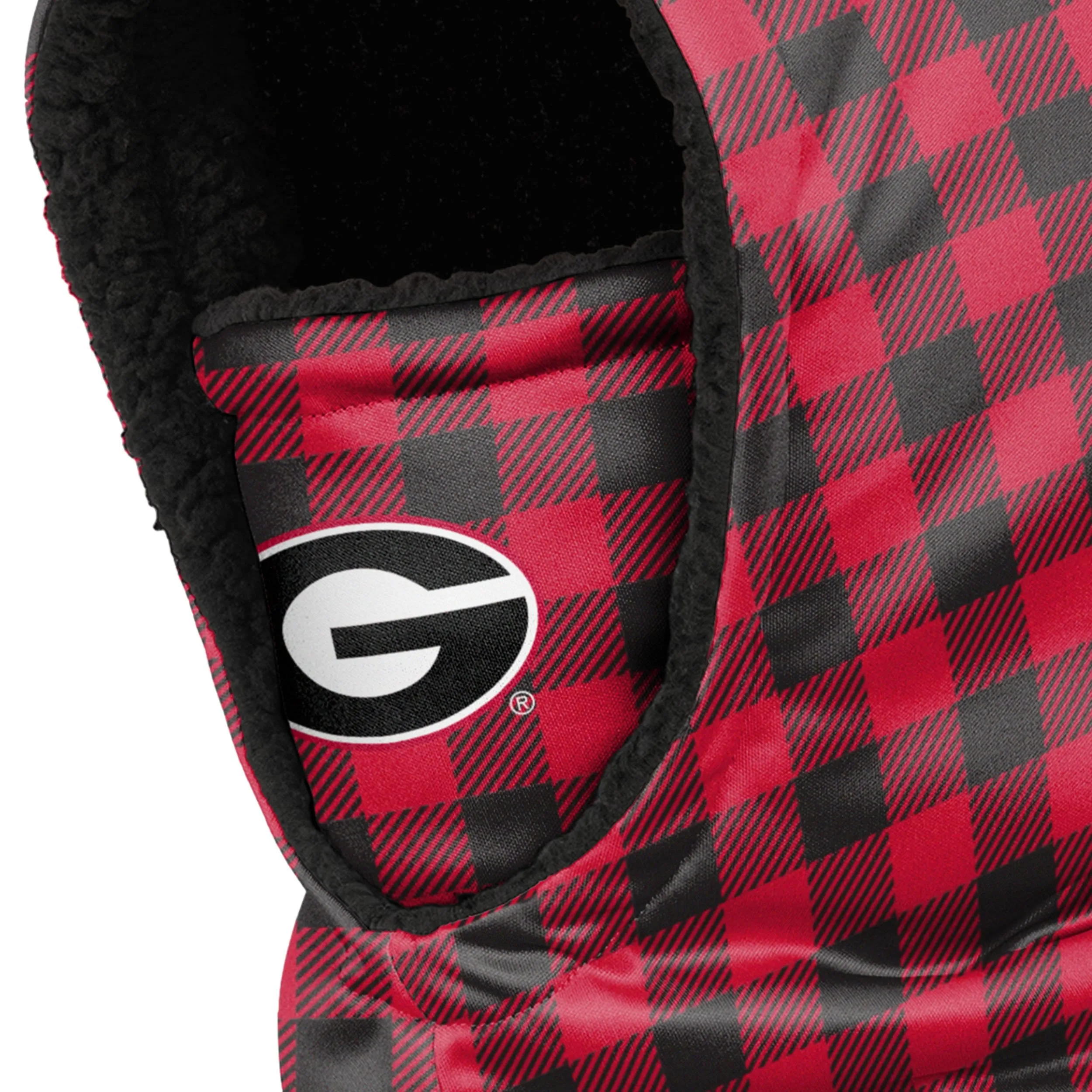 Georgia Bulldogs NCAA Plaid Hooded Gaiter