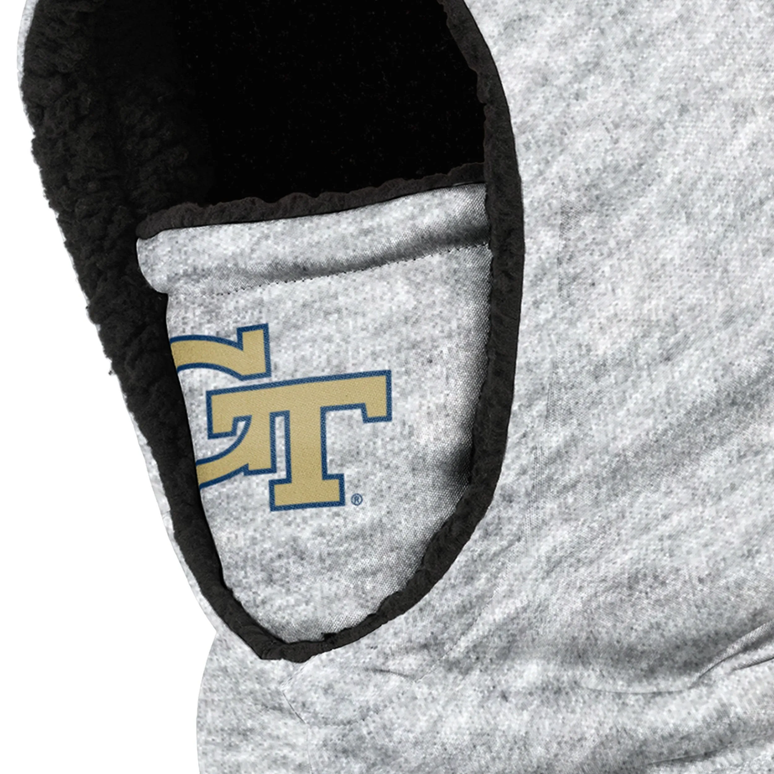 Georgia Tech Yellow Jackets NCAA Heather Grey Big Logo Hooded Gaiter