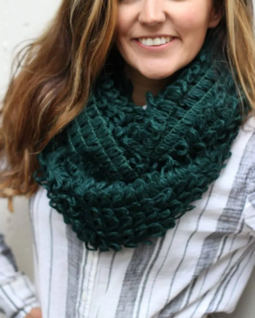 Green Infinity Scarf