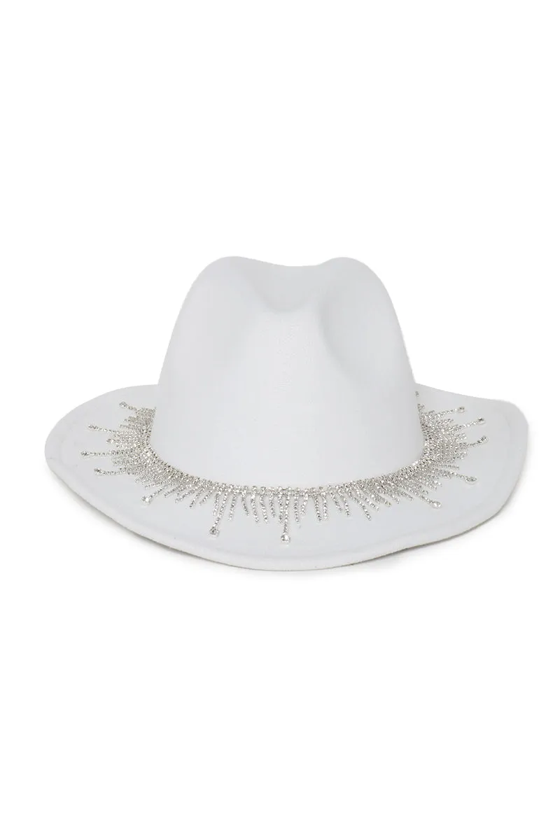 GWCB2273 - Bling Panama/Cowboy Felt Hat