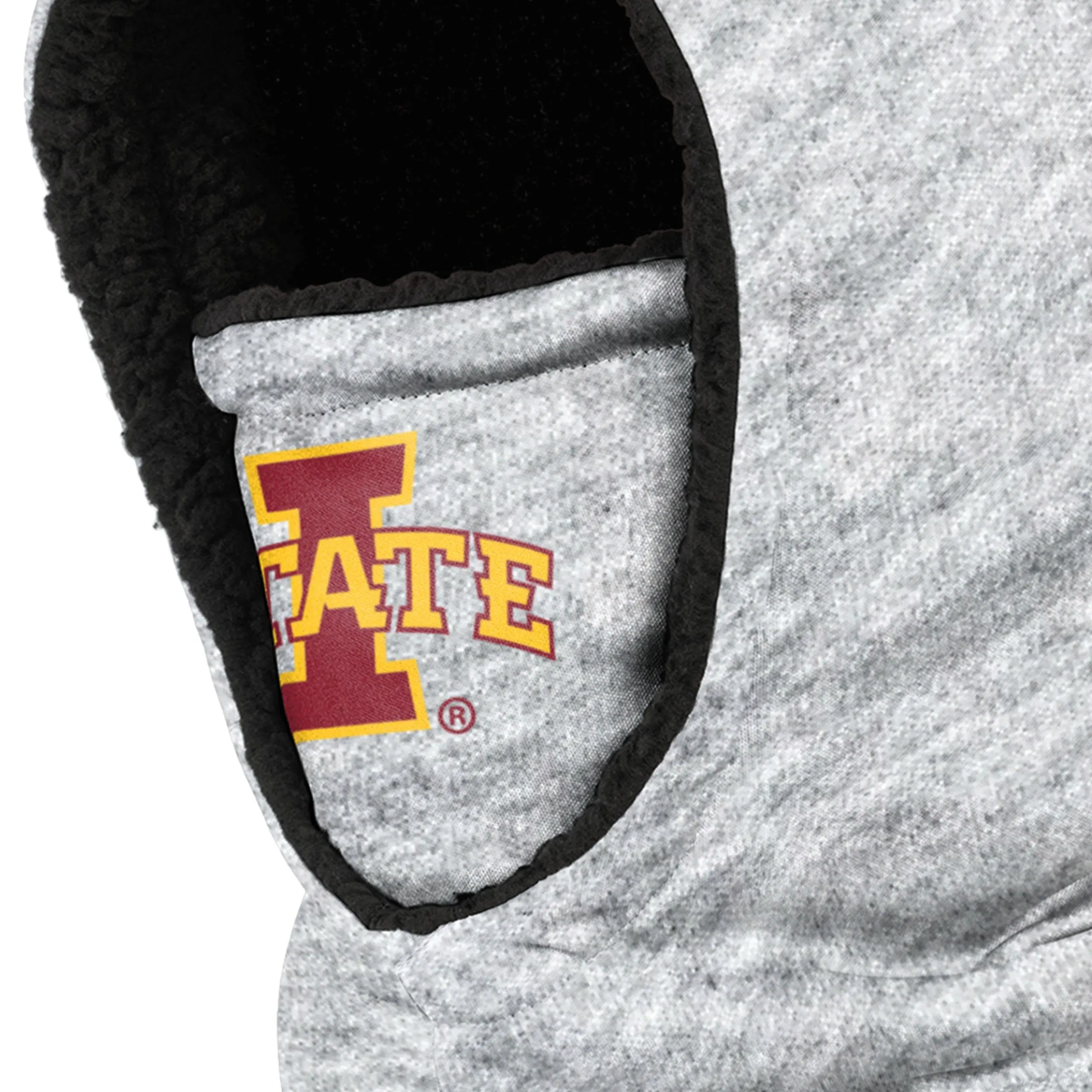 Iowa State Cyclones NCAA Heather Grey Big Logo Hooded Gaiter